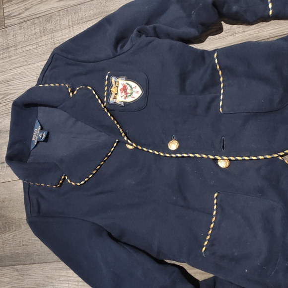 Polo by Ralph Lauren Navy Kids Blazer with Gold Accents - Picture 6 of 15